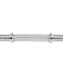 Гриф гантельный BB-107 45 см, d=25 мм, металлический, хромированный