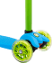 Самокат 3-колесный Snappy 3D, 120/80 мм, синий/зеленый