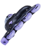 Ролики раздвижные Velum Purple, алюминиевая рама