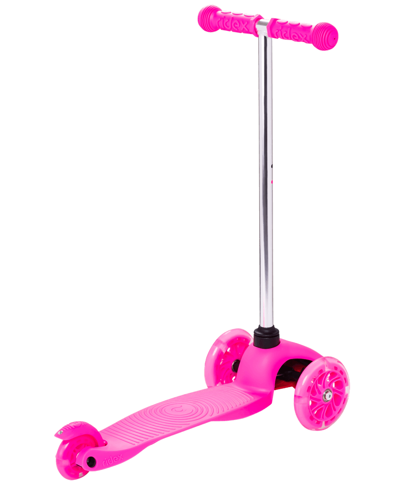 Детские самокаты купить в москве. Самокат розовый 3х колесный Scooter. Трехколесный самокат Ridex 3d Zippy 120/80 мм. Кикборд Ridex Zippy 3d. Самокат трехколесный детский Scooter розовый.