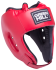 Шлем открытый Alfa HGA-4014, кожзам, красный